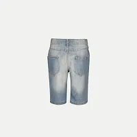 Elegant Blue Cotton Solid Shorts For Boys-thumb3