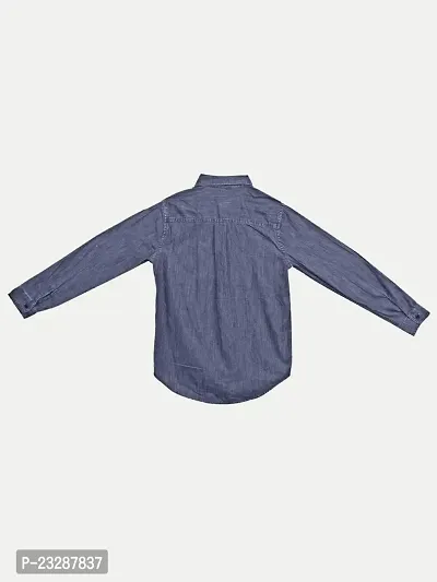 Rad prix Teen Boys Blue Light-Washed Denim Shirt-thumb2