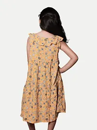 Rad prix Teen Girls Yellow Floral Dress-thumb3