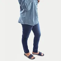 Rad prix Women Dark Blue Denim Casual Pant-thumb1