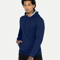 Mens Solid Royal Blue Hoodies-thumb2