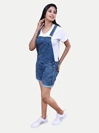 Rad prix Women Blue Denim Dungarees-thumb2