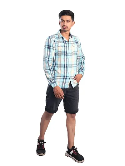 Rad prix Men Light Checkered Casual Shirt