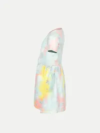 Rad prix Teen Girls Green Tie-Dyed Casual Dress-thumb2