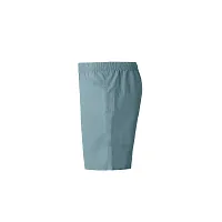 Elegant Blue Cotton Solid Shorts For Boys-thumb2