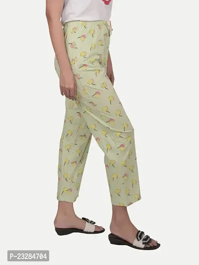 Rad prix Women Light Green Pyjamas with an Apple Print-thumb2