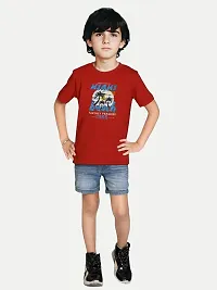 Rad prix Teen Boys Red Graphic Printed Tees-thumb2