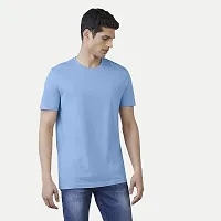 Rad prix Men Light Blue Regular Fit T-Shirt-thumb2