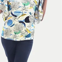 Rad prix Women White Floral Printed Blouse-thumb3