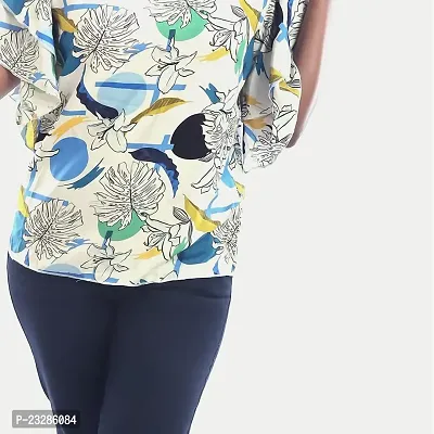 Rad prix Women White Floral Printed Blouse-thumb4