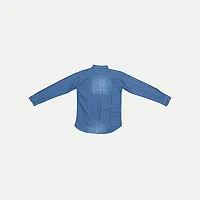 Rad prix Boys Light Blue Washed Denim Shirt-thumb1