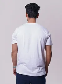 Rad prix Men White Typographic Printed Cotton T-Shirt-thumb3