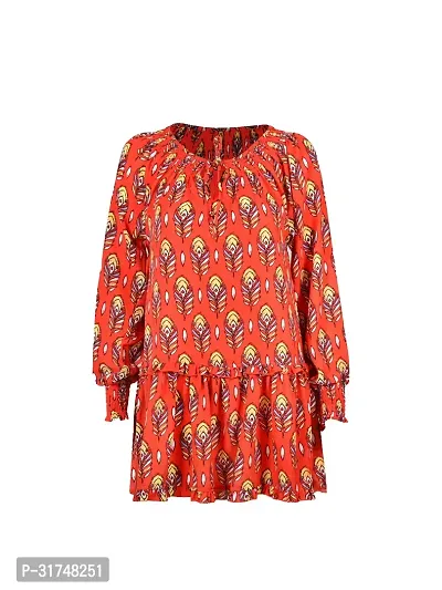 Women Red Floral Printed Dress