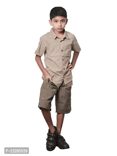 Rad prix Teen Boys Cargo Shorts - Olive Colour-thumb0