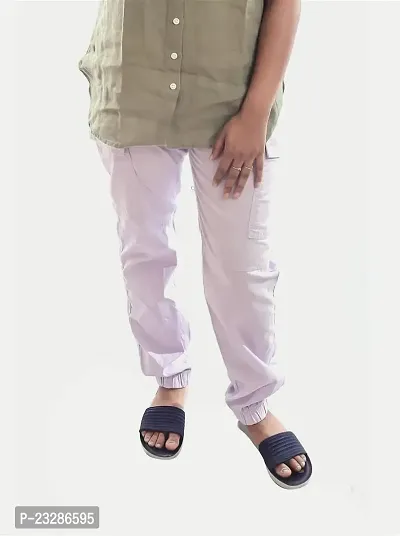 Rad prix Girls Purple Cargo Pants-thumb2