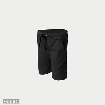 Rad prix Boys Black Solid Shorts-thumb2