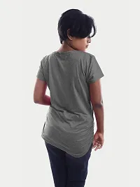 Rad prix Women Grey Half Sleeve T-Shirt-thumb3