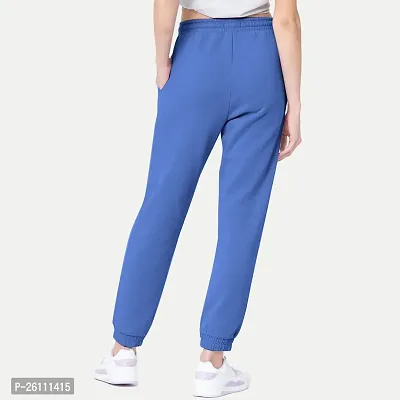 Womens Navy   Solid Joggers-thumb5