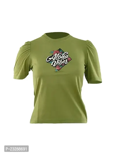 Rad prix Green Graphic-Printed T-Shirt