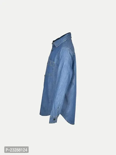 Rad prix Boys Light Blue Washed Shirt-thumb3