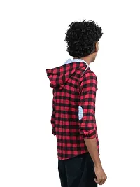 Boys Red Checked shirts-thumb2