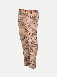 Rad prix Teen Girls Beige Floral -Printed Pants-thumb1