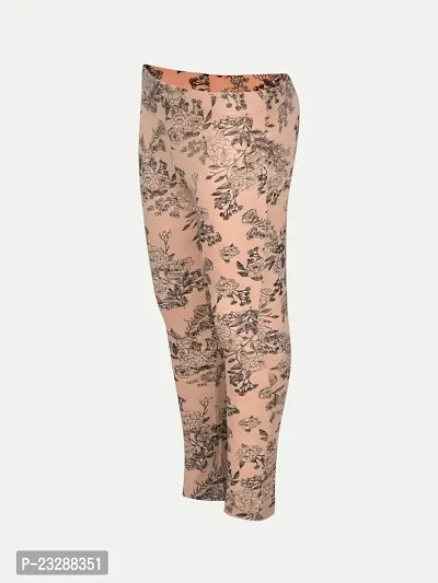 Rad prix Teen Girls Beige Floral -Printed Pants-thumb2