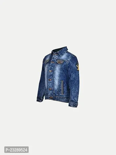 Rad prix Boys Dark Blue Denim Trucker Jacket-thumb2