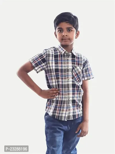 Rad prix Teen Boys Multi-Coloured Madras Checked Shirt-thumb0