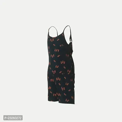 Rad prix Girls Printed Black Sleeveless Playsuit-thumb2