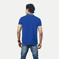 Stylish Blue Cotton Blend T-Shirt For Men-thumb3