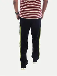 Rad prix Men Solid Green Stripe Activewear Joggers-thumb3
