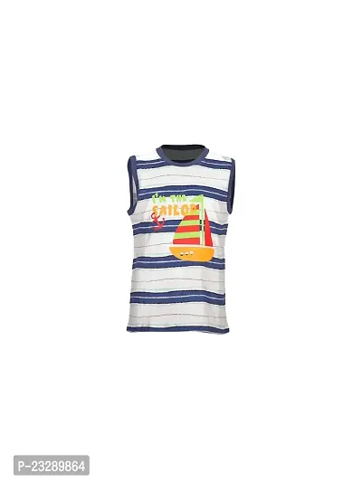 Rad prix Teen Boys Mint/Grey Striper Tanktop (10-11 Years, Dark Blue)