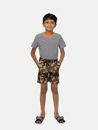 Boys Camo Checked shorts