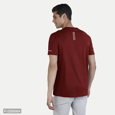 Rad prix Men Maroon Regular Fit Sports T-Shirt-thumb4