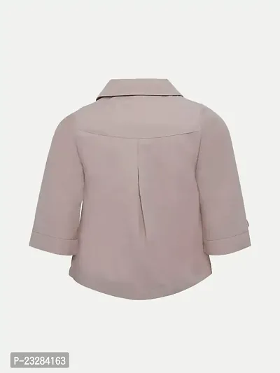 Rad prix Girls Pink A-line Trench Jacket-thumb4