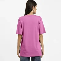 Rad prix Women Printed Dark Pink T-Shirt-thumb3