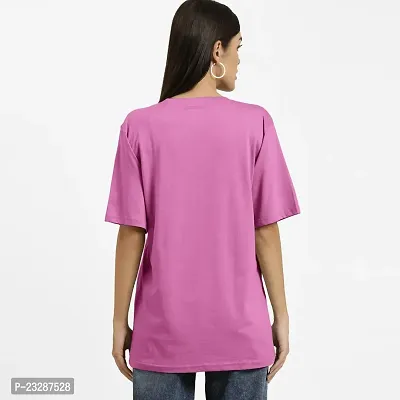 Rad prix Women Printed Dark Pink T-Shirt-thumb4