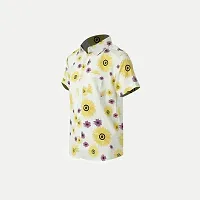 Rad prix Boys All-Over Printed White Shirt-thumb1