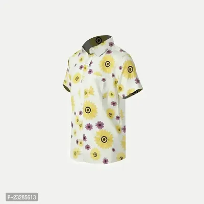 Rad prix Boys All-Over Printed White Shirt-thumb2