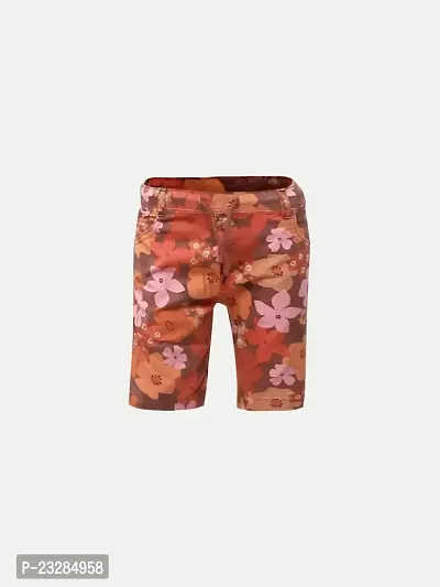 Rad prix Boys Maroon Floral Shorts-thumb0