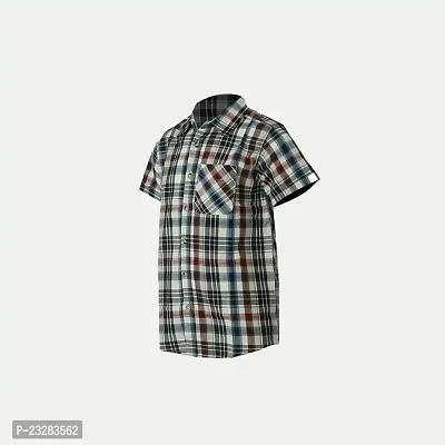 Rad prix Boys Black Multi-Checked Shirt-thumb3