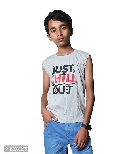 Rad prix Light-Grey Printed Tank-thumb0