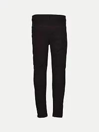 Rad prix Boys Solid Black Woven Trouser-thumb2