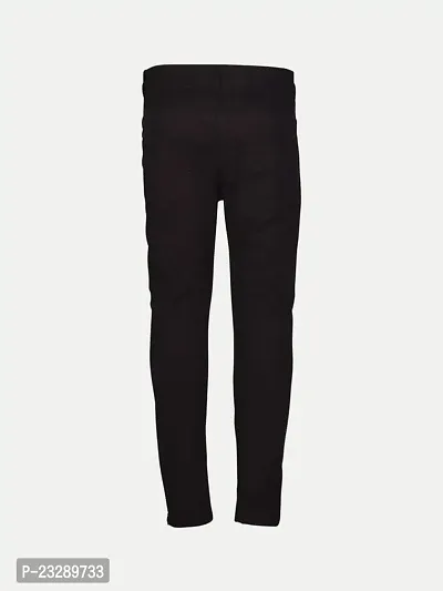 Rad prix Boys Solid Black Woven Trouser-thumb3