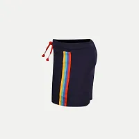 Rad prix Navy Solid Casual Shorts-thumb2