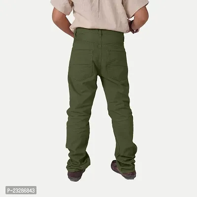 Rad prix Boys Green Regular-fit Trousers-thumb4