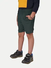 Rad prix Boys Green Solid Casual Shorts-thumb3