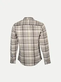 Rad prix Mens Beige Checked Full Sleeve Shirt-thumb3