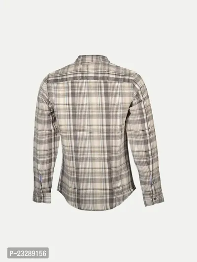 Rad prix Mens Beige Checked Full Sleeve Shirt-thumb4